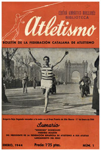 Portada del nº del boletín de la FCA - Atletismo